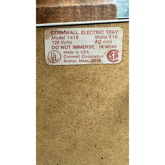 Vintage Electric Cornwall hot plate, MCM, warming tray - Picture 3 of 16